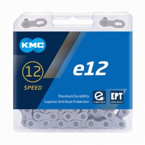 Αλυσίδα KMC e12 EPT E-Bike (Ανοξείδωτη - Κατάλληλη για ηλεκτρικό ποδήλατο)